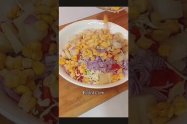 Healthy protein diet Salad|best fat control| vegi and fruits salad