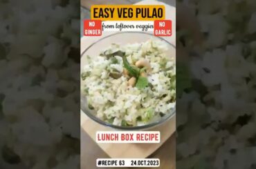 Healthy Rice Recipes for lunch box #easypulaorecipe @familycookingIdea #shorts #ricerecipe #dinner
