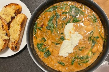 Easy & Delicious Creamy Miso + Coconut Butter Beans Recipe | Healthy Dinner | Vegan | Cook with me