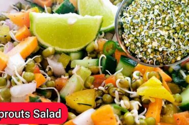 Diabetic Friendly Sprouts Salad Recipe | Healthy Salad For Weight Loss | How to grow Sprouts | Moong