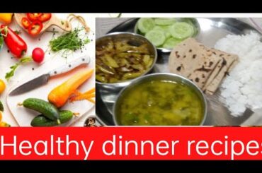 Healthy dinner recipes( tindli ki sabji aur palak ki daal)(@The food happiness and lifestyle)