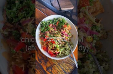 *realistic* what I eat in a day to be healthy while eating out! #balanceddiet #whatieatinaday #food