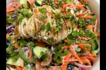 Healthy Chicken salad recipe//  Salad recipe//English Subtitles