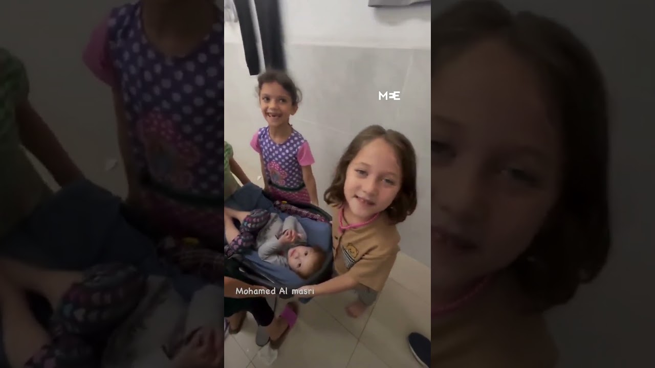 Children imitate funeral in Gaza Children imitate funeral in Gaza