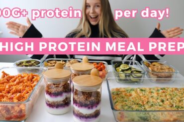 Healthy & High protein Meal Prep | 100G + protein per day!