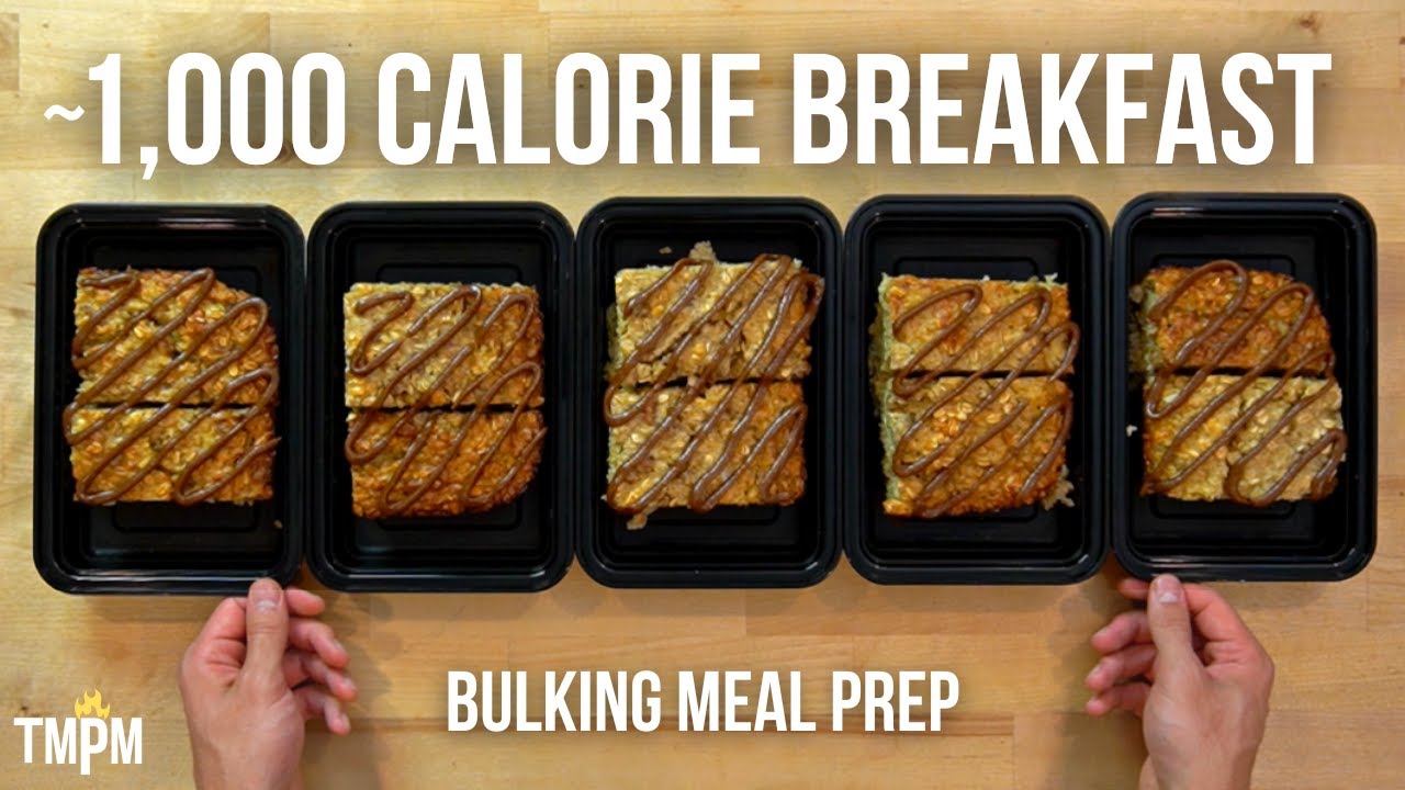 High Calorie Breakfast Meal Prep for Muscle Gain and Bulking | Big Boy Baked Oatmeal High Calorie Breakfast Meal Prep for Muscle Gain and Bulking | Big Boy Baked Oatmeal