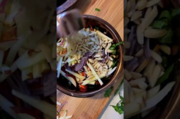 The Best Fall (..and winter) Apple and Swiss Chard Salad #cookwithme #cooking #gardentotable