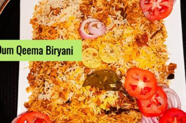 Dum Qeema Biryani Recipe By Healthy Food | healthy dinner recipes | healthy lunch ideas 1A