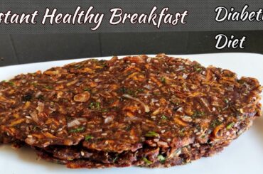 Instant Diabetic Friendly Ragi Breakfast In Just 10 Minutes/ Healthy Finger Millet Breakfast Recipe