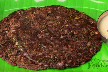 Ragi Roti Recipe/ Healthy Breakfast Recipe/ Ragi Adai