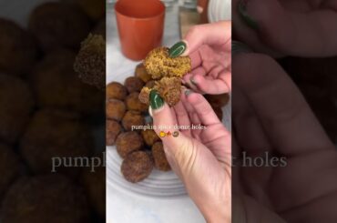 Pumpkin Spice Protein Donut Holes | Cooking Katie Lady | Recipe in description & Instagram