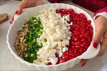 The most delicious pomegranate salad in the world | Pomegranate Salad Recipe | Healthy and Diet