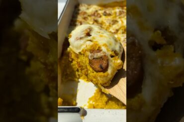 Butternut Squash & Chicken Sausage Quinoa Casserole | Fit Foodie Finds #fallrecipes #healthyrecipes