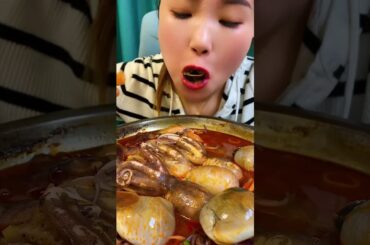 Spicy food eating challenge, octopus spicy asmr, asmr eating octopus1 677