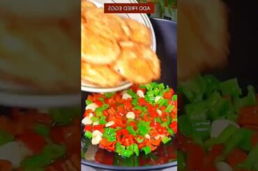 Easy sweet and sour fried eggs #shorts