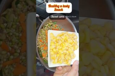 weight loss recipe/healthy mashroom & sprouts/protein salad #mealq #sprout #sweetcornchaat #mashroom