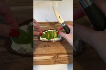 Avocado toast with eggs short #shorts