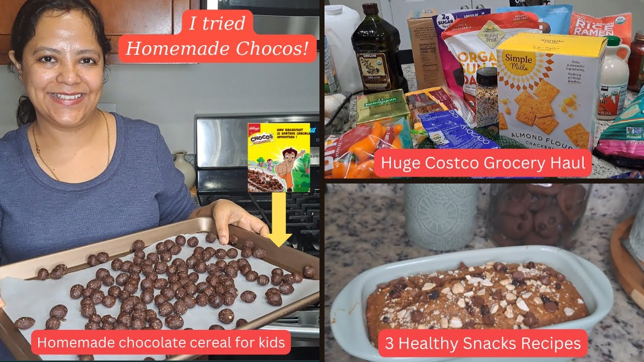 Costco Haul & Kids Snacks | Homemade Chocos, Cookies and Banana Bread | Healthy Recipes for kids Costco Haul & Kids Snacks | Homemade Chocos, Cookies and Banana Bread | Healthy Recipes for kids