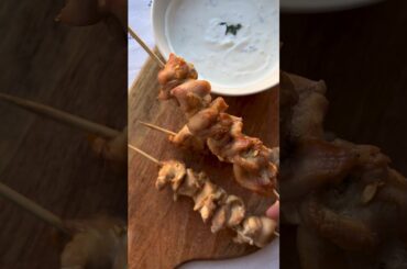 Lemon chicken skewers, healthy dinner idea for a busy weeknight