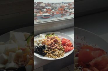 Healthy Sprouted Lentil Salad. #balance #healthyrecipes #selfcare #food #short