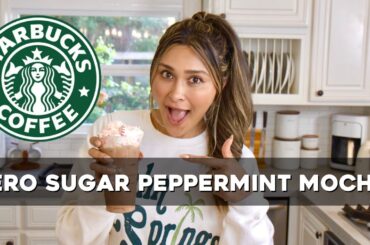 Zero Sugar Starbucks Peppermint Mocha! Low Calorie, Low Carb & Weight Loss Recipe