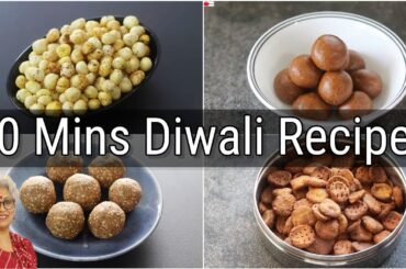 4 Quick & Easy Diwali Sweets & Snacks Recipes - 4 Instant Deepavali Recipes | Skinny Recipes