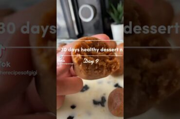 Day 9 - peanut butter balls recipe tutorial - 30 days healthy dessert recipes challenge #shortvideo