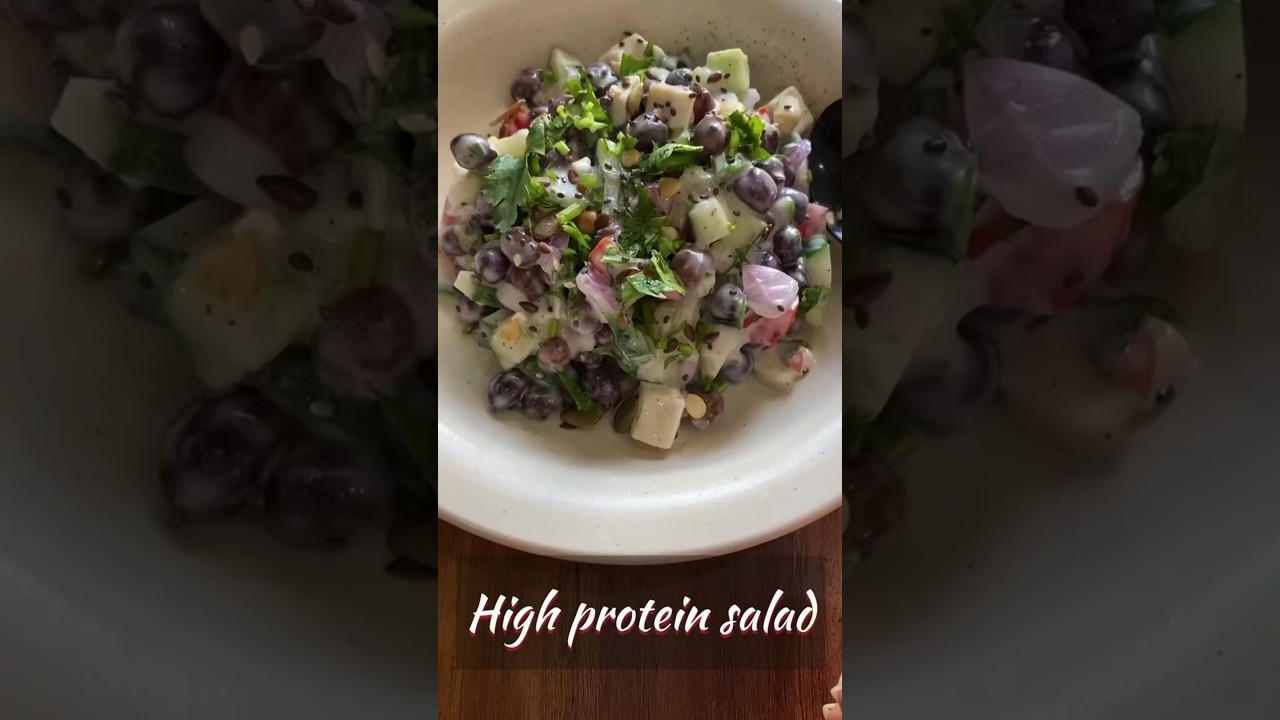 Easiest High Protein Salad Recipe at Home #shorts Easiest High Protein Salad Recipe at Home #shorts
