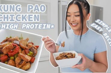 HIGH PROTEIN, LOW CARB, HEALTHY & EASY DELICIOUS RECIPE IDEA | Kung Pao Chicken