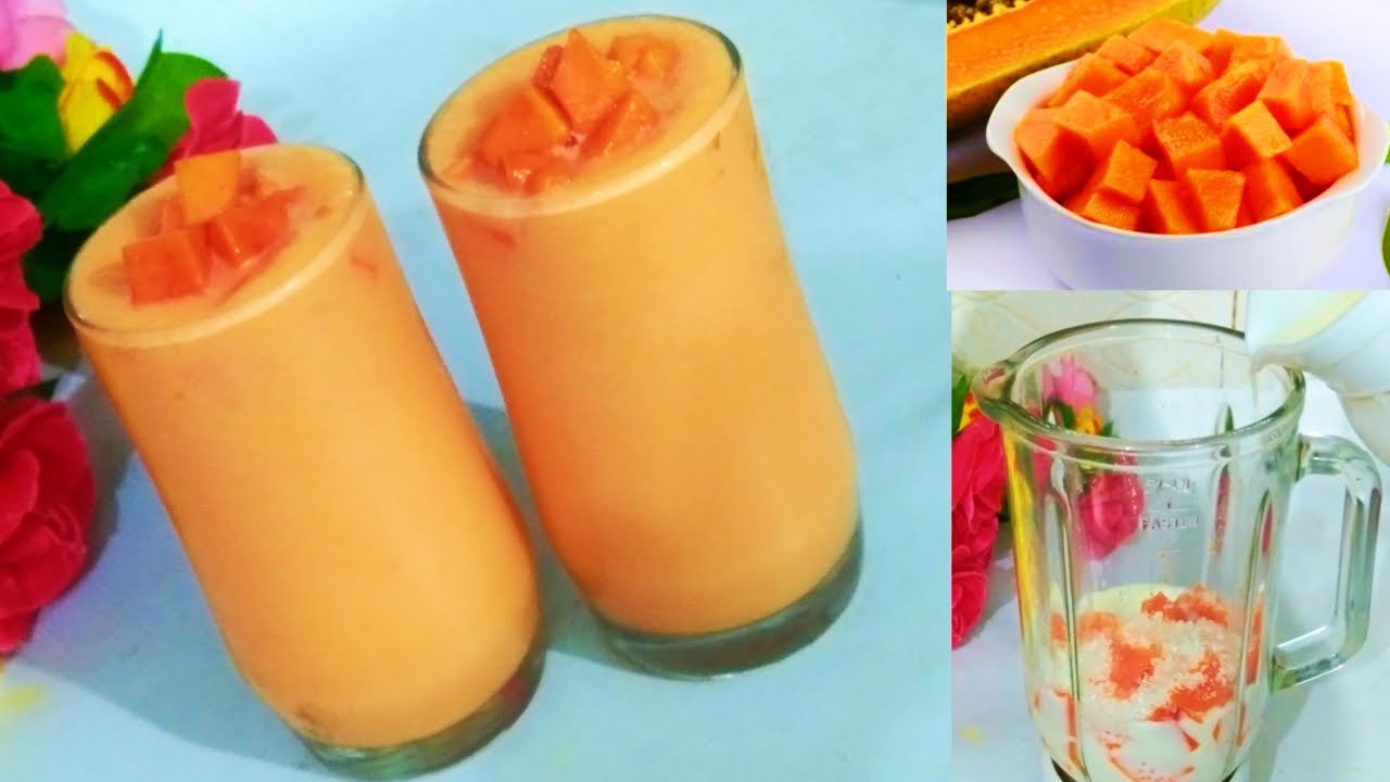 Papaya Milkshake Recipe | Healthy Papaya Smoothie | Weight Loss Recipes | Farah with Kitchen Papaya Milkshake Recipe | Healthy Papaya Smoothie | Weight Loss Recipes | Farah with Kitchen