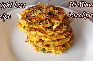 10 minutes Cabbage Breakfast For Weight loss / Healthy Breakfast Ideas / Instant Breakfast Recipes