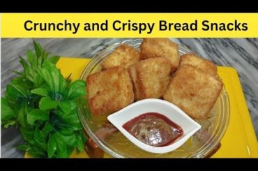 Bread Snacks recipe||Crunchy and Crispy Bread Snacks recipe by Zaini's Kitchen