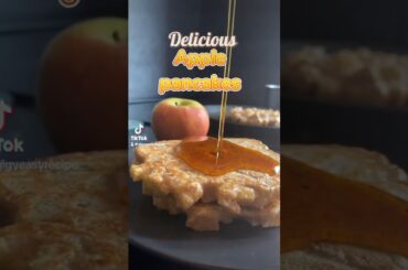 Delicious easy apple pancakes recipe with whole wheat flour #easyrecipe #shorts