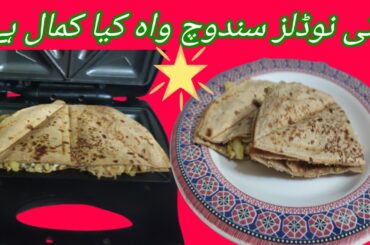 Stop Wasting Time: Quick and Easy Chapati Noodles Sandwich Recipe|roti noodles sandwich