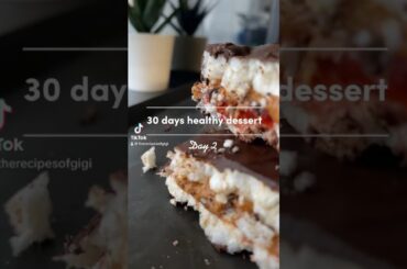 Day 2 - rice crackers dessert- 30 days healthy dessert recipes challenge #shorts #easyrecipe