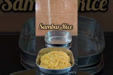 #shorts #ytshort Kids Simple Lunch Snackbox Recipe Idea #lunchbox #snack/Sambar&Curd Rice/Avaraikkai