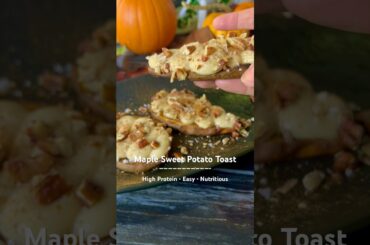 The Best Sweet Potato Toast! #recipe #highprotein #foodforweightloss