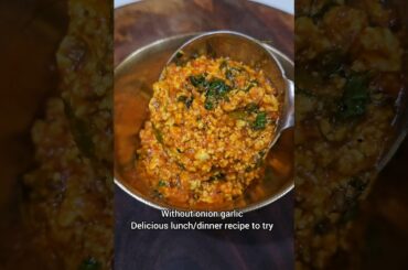 Lunch/Dinner recipe without Onion Garlic #shorts #viralshorts #yummyfood #lunchrecipe #healthy #easy