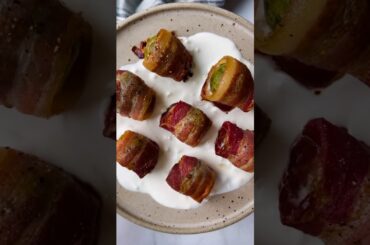 Bacon Wrapped Brussels Sprouts | Fit Foodie Finds #fallrecipes #healthyrecipes #appetizers