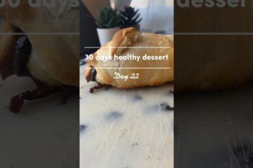 Day 22 - banana chocolate wrap- 30 days healthy desserts recipes challenge #shorts