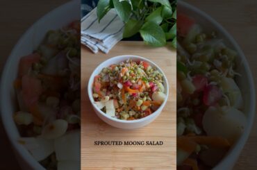 Sprouted moong salad #recipevideo #food #salad #saladrecipe #moong #sprouts