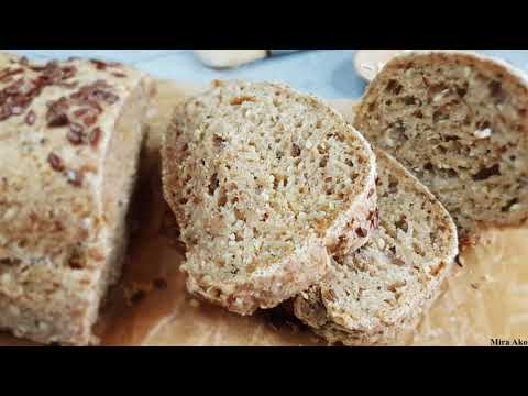 Vegan Oatmeal Fiber Bread For Breakfast | Gluten-Free & Yeast- Free Fiber Bread Vegan Oatmeal Fiber Bread For Breakfast | Gluten-Free & Yeast- Free Fiber Bread