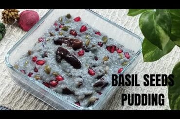 BASIL SEEDS PUDDING | CHIA SEEDS PUDDING | Weightloss recipes | #healthy #youtube
