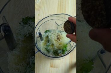 Light and Healthy Pesto | Tinkering with Classics #cooking #healthyeating #healthyfood