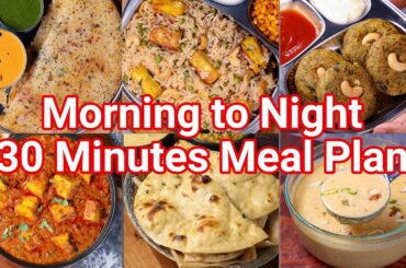 Morning 2 Night 30 Mins Meal Plan - Includes Instant Breakfast, Snack, Curry, Rice & Dessert