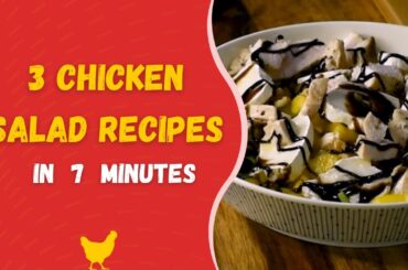 3 Chicken Salad Recipes in 7 minutes