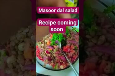 healthy masoor dal salad #health #weightloss @HEALTHYSASTADIET