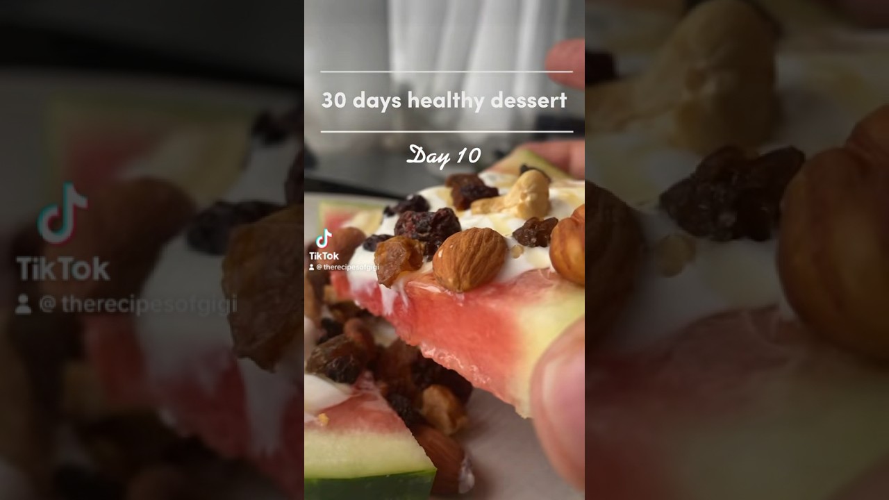 Day 10 – watermelon pizza – 30 days healthy desserts recipes challenge #shorts Day 10 - watermelon pizza - 30 days healthy desserts recipes challenge #shorts