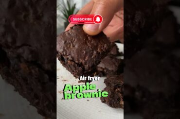 Quick & easy Apple whole wheat brownie healthy recipe tutorial for 2 / no butter no milk