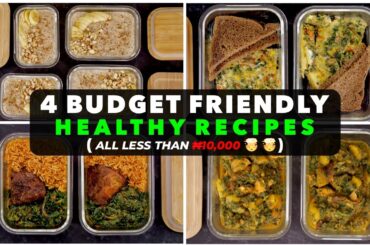 Meal Prep With Me - 4 Budget Friendly Healthy Recipes - Zeelicious Foods